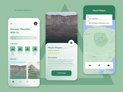 Travel App Design ios mount traveler