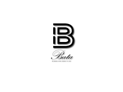 Bata Logo Design 3d logo animation business logo design illustration illustrator logo minimal minimalist logo simple logo typography vector