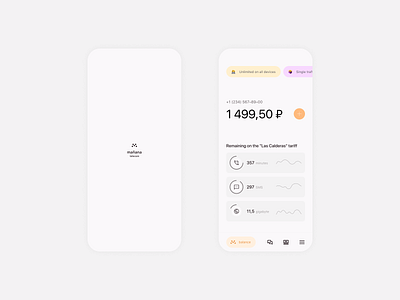 Mobile operator "Manana telecom" app clean figma mobile mobile operator ui