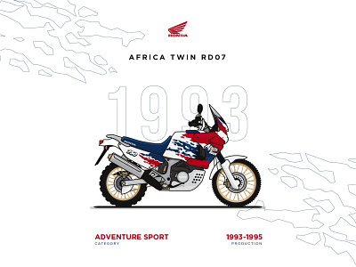 Honda Africa Twin illustration