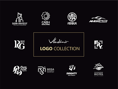 Logo collection 1 brand brands business collage collection double logo logofolio logomark logos mark meaning simbol strict style vector