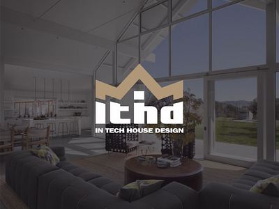 Logo for the Canadian design bureau ITHD agency building canadian company construction cottedge crown double meaning for house idea leaf logo logotype maple mark monogram real estate