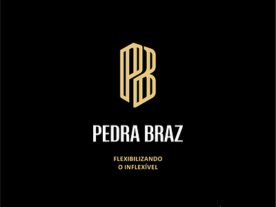 Logo for a Brazilian flexible stone company