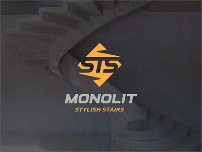 Logo for the construction company STS MONOLIT brand brandbook branding business company design logo logotype