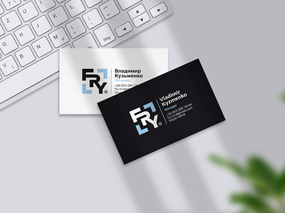 Business card for a supplier of office equipment