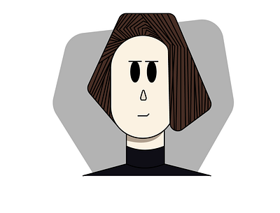 vec-face-2-1 character character design design face girl graphic illustration illustrator vector