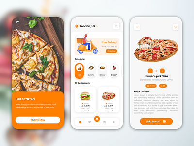 Food Delivery app design