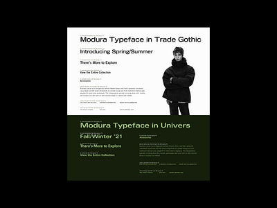 Modura (Typeface Pairing) branding fashion fashion brand style tile stylescape type typeface typography ui