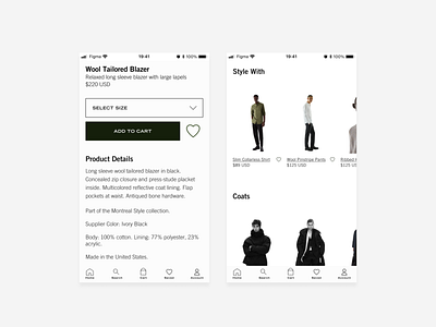 Modura (Product Details) app branding design e commerce fashion brand mobile product page ui