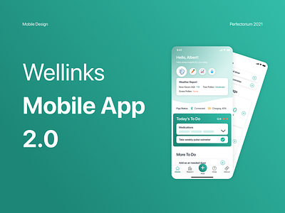 Wellinks — Mobile App Design app branding design minimal mobile mobile app mobile ui social typography ui