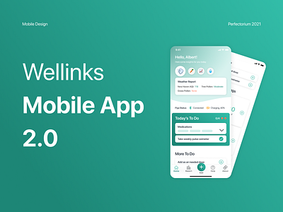 Wellinks — Mobile App Design app branding design minimal mobile mobile app mobile ui social typography ui