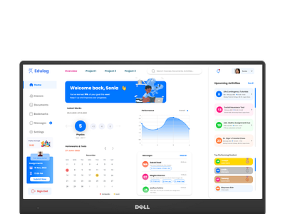 Education Dashboard by Sonia on Dribbble