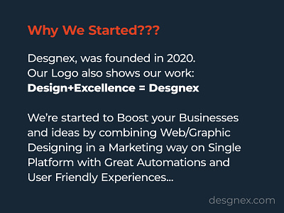 Why the Desgnex Creation is Started??? ads creativeagency desgnex desgnex work desgnexcreation digitalagency funnels graphicdesigning logo marketing socialmedia webdesigning why desgnex is started