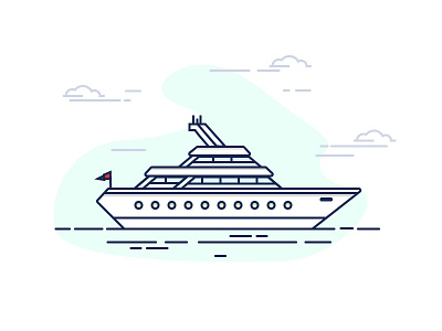 Yacht-yacht design illustration things yacht
