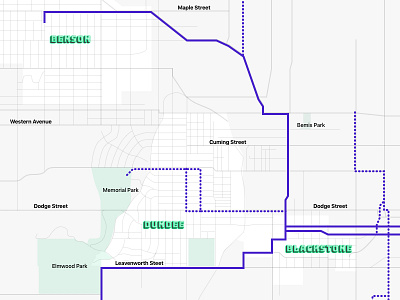 Interactive map - streetcar Omaha interactive omaha streetcar uiux wip