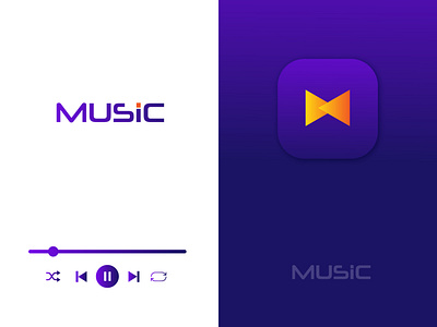 Music App Icon Logo adobe illustrator app icon design icon logo logodesign vector