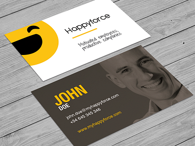 Business Cards business cards company employee feedback happy happyforce