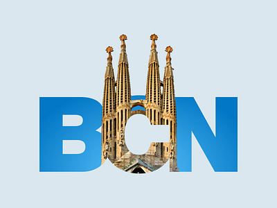 BCN barcelona bcn gaudi lettering modernism photography typography
