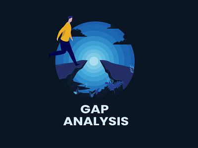 Gap Analysis 3d analysis animation art branding business illustrations business strategy design drawing gap analysis graphic design illustration logo motion graphics ppt ui vector