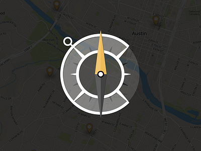 Crowdmap logomark compass crowdmap location map