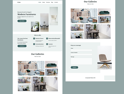 Furniture website design design typography ui ux web