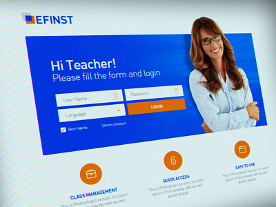 EFINST E-Learning Website e learning language responsive still life ui ux website