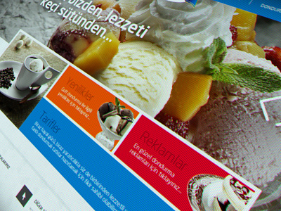 Ulker Golf Ice Cream Website art creamery design food icecream interface responsive still life ui ux website