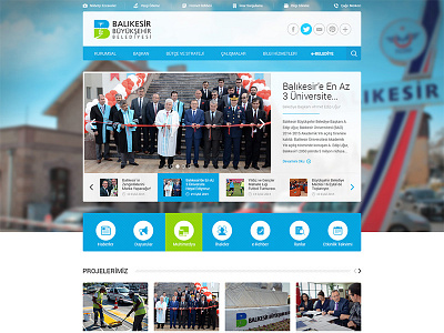 Balikesir Municipality Website government interface municipality responsive still life ui ux website