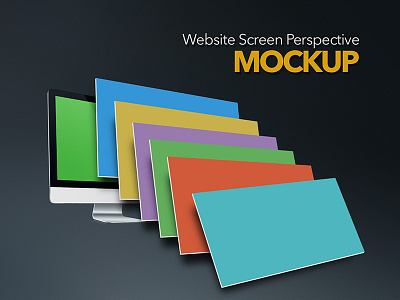 Perspective Screen Mockup download freebies mockup psd website