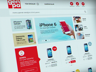 GENPA e-commerce web design e commerce flat mobile responsive web