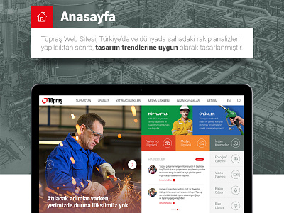 Tüpraş Web Design casestudy presentation responsive ui ux web website