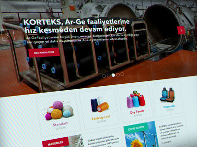 Korteks Web Design fabric flat ui ux web