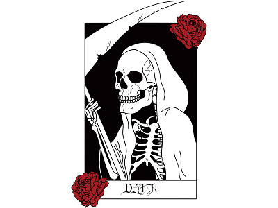 Death Tarot Card design illustration tarot tattoo