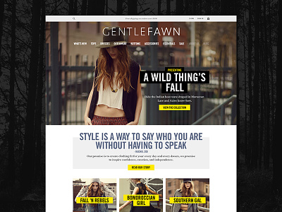Online Shop fashion flat grid home page landing shop site typography web website