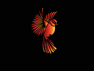 Flying Bird Logo animation art design graphic design illustration logo design