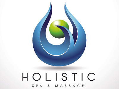 Holistic (Spa & Massage) Logo Design graphic design logo logo design massage massage logo spa logo typo logo vector