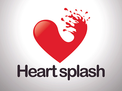 Heart Splash Logo Design