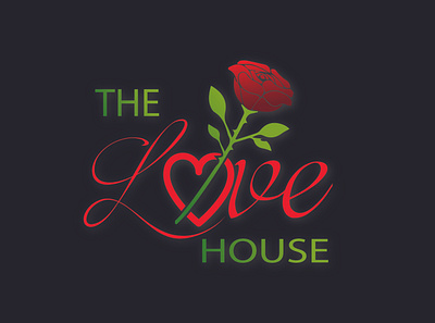 The love house logo designed for client design graphic design heart care center hospital logo icon illustration logo logo design love logo typo logo typography ui vector