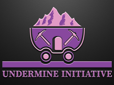 Designed logo for business named (Undermine Initiative) 3d branding design graphic design icon illustration logo logo design typo logo typography vector