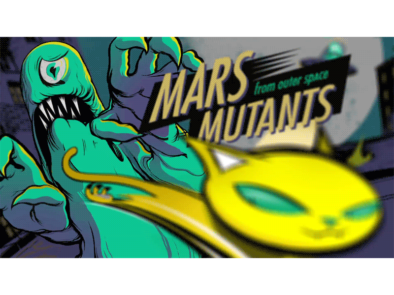 MARS MUTANTS - Game animated animation character design game gamedev gif illustration mars mutants