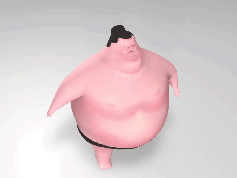 Running 3D sumo - Game Character