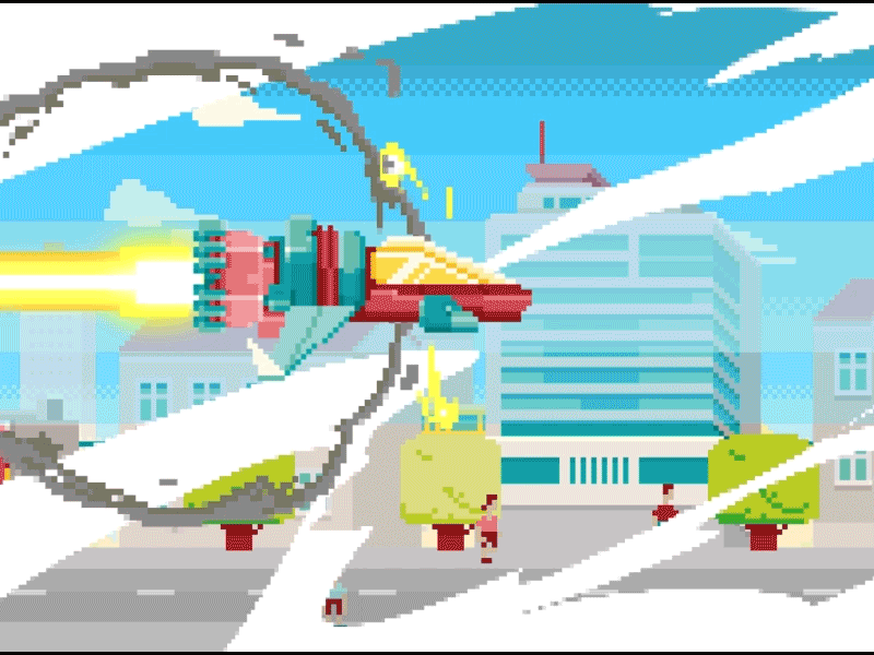 Bonus - Pixzilla - Arcade game animated animation character design game gamedev gif illustration pixel pixelart