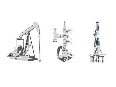 Drilling Illustrations branding illustration