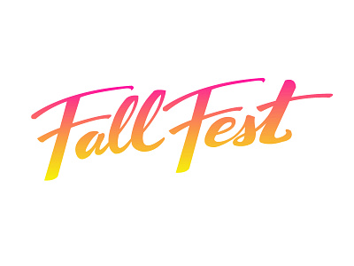 Fall Fest Lettering