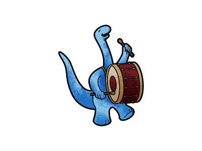 BAM Dino character color dinosaur illustration in progress texture