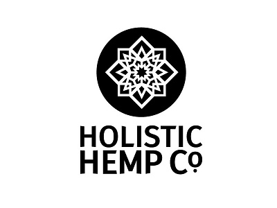 Holistic Hemp Company Brand branding logo mandala mark type typography