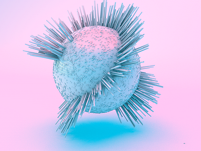 Spike Ball 1 3d c4d cinema4d dailyrender geometry low poly