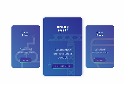 Co—Softw apps cards crane gradient products startup