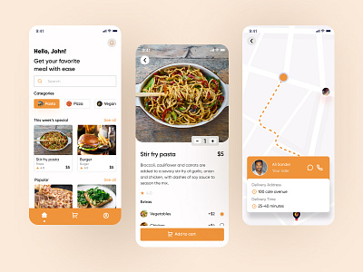 Food Delivery App android design food delivery homepage ios mobileapp ui uidesign uiuxdesign ux