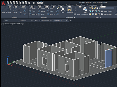 pending work project 3d modeling autocad design floorplan houseplans office design